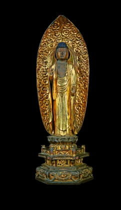 漆金木雕释迦摩尼佛像