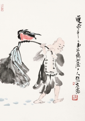  戏鸟图