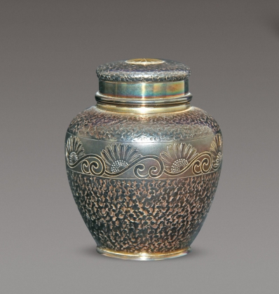 皇室菊花纯银茶入