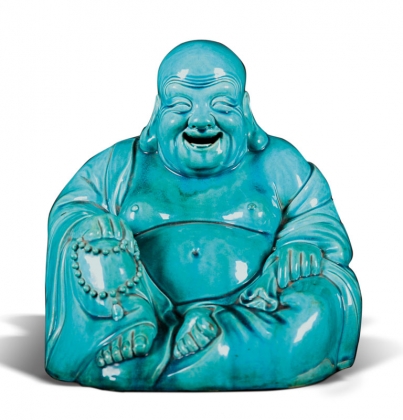 孔雀绿弥勒佛