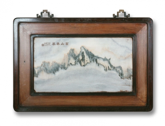 高山华翠挂屏